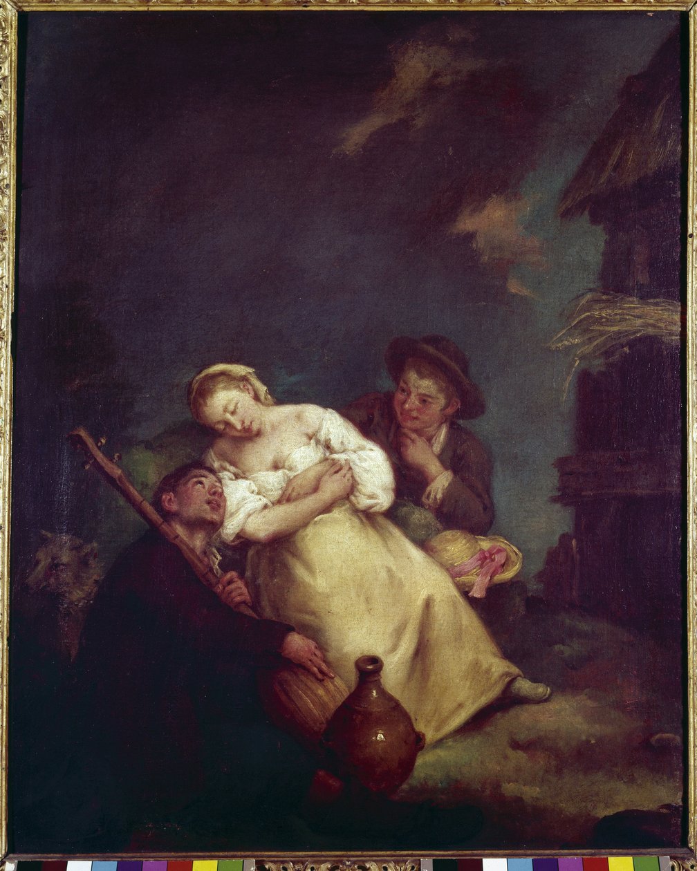 الزراعة النائمة - لوحة لبيترو لونجي (1702-1785) ، زيت على قماش ، 61 × 50 سم ، حوالي 1750. البندقية ، مؤسسة كويريني ستامباليا بواسطة بيترو لونغي