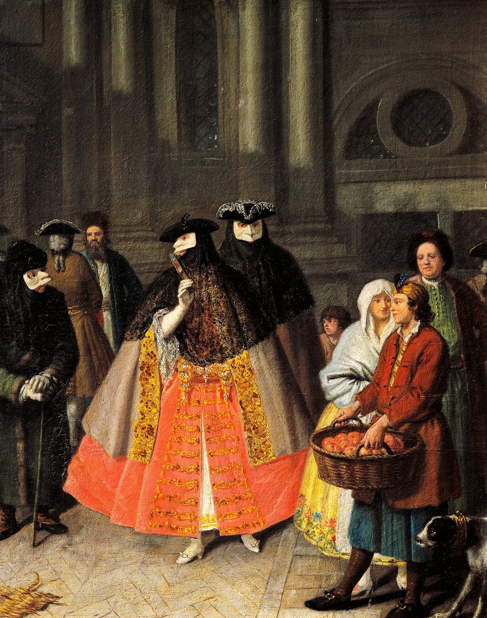 محادثات بين أقنعة Baute ، بقلم بيترو لونجي (1701-1785) بواسطة بيترو لونغي