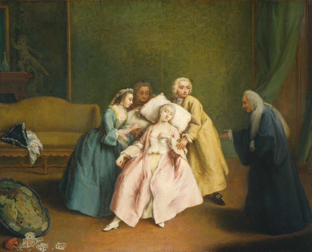 الإغماء ، ج. 1744. بواسطة بيترو لونغي