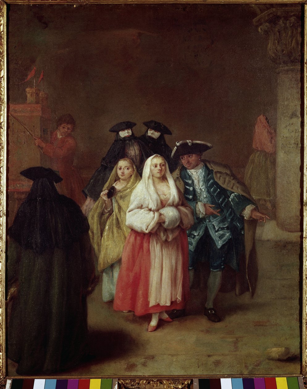 العالم الجديد - لوحة لبيترو لونجي (1702-1785) ، زيت على قماش ، 61 × 49 سم ، حوالي 1756. البندقية ، مؤسسة كويريني ستامباليا بواسطة بيترو لونغي
