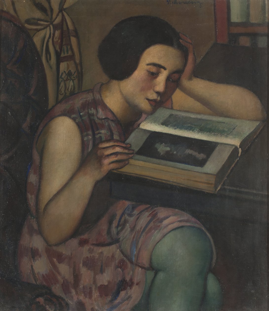 فتاة صغيرة تقرأ ، 1928 بواسطة بيترو ماروسيغ