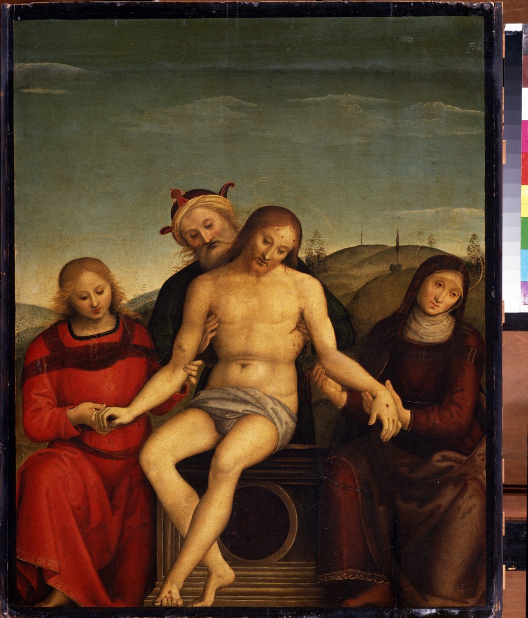 عطف. Peinture de Pietro بواسطة Cristoforo Vannucci dit Le Perugin (Il Perugino بواسطة بيترو بيروجينو