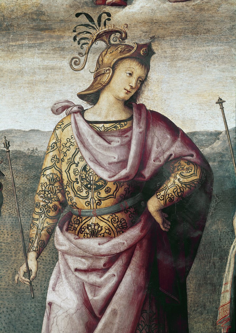 Scipio Africanus ، تفاصيل القوة والاعتدال (Fresco بواسطة بيترو بيروجينو