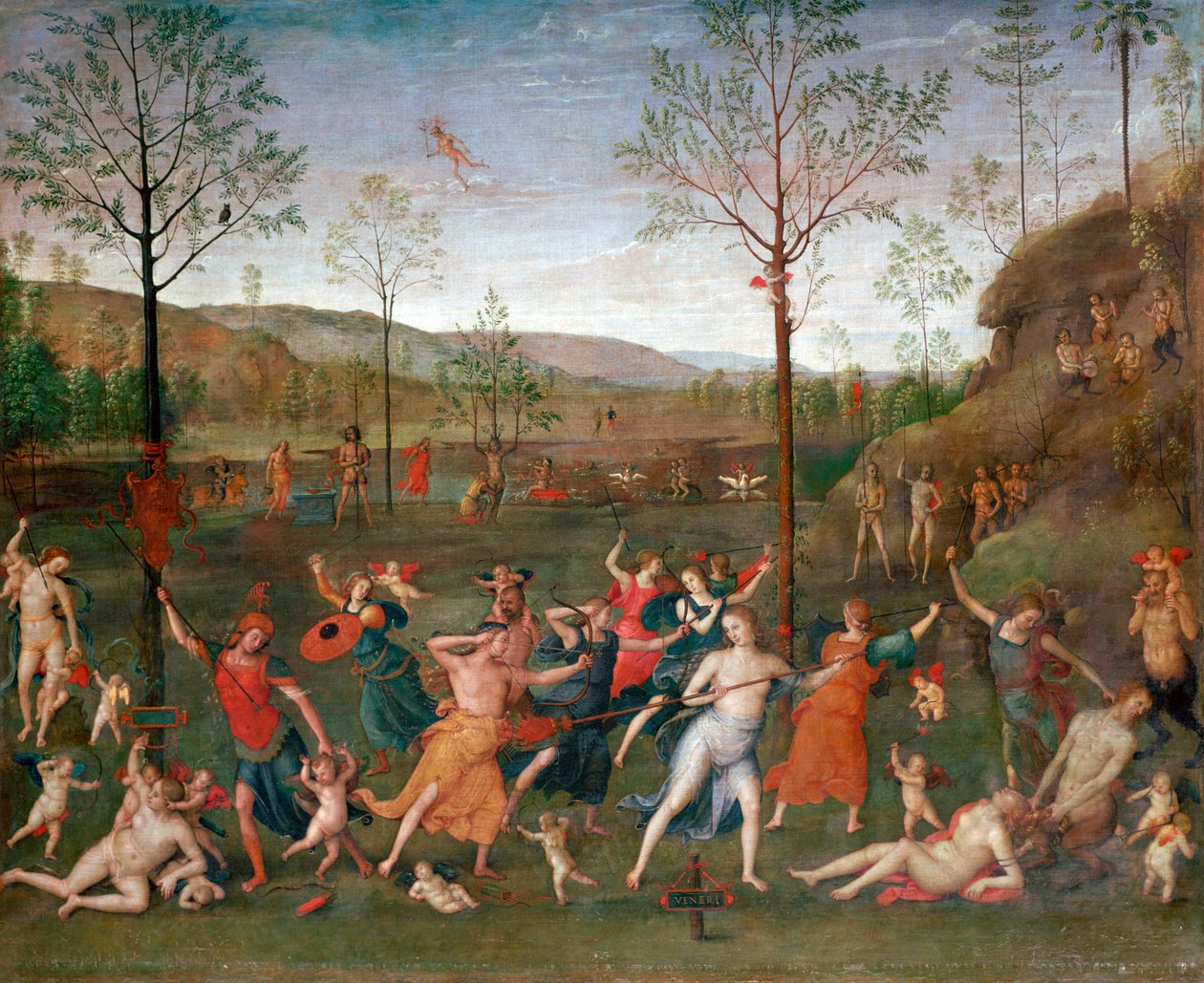 معركة الحب والعفة ، c1503-1523 بواسطة بيترو بيروجينو