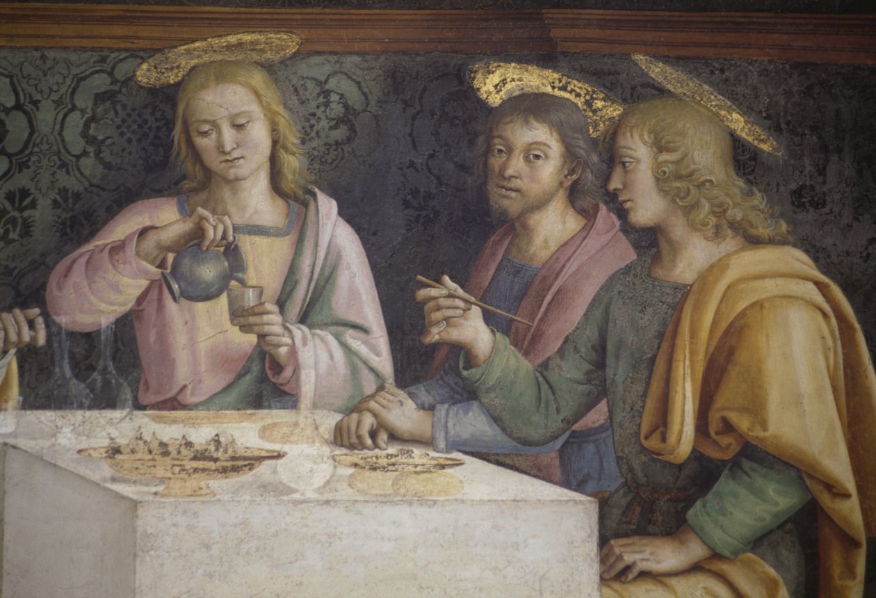 The Last Supper (detail) بواسطة بيترو بيروجينو