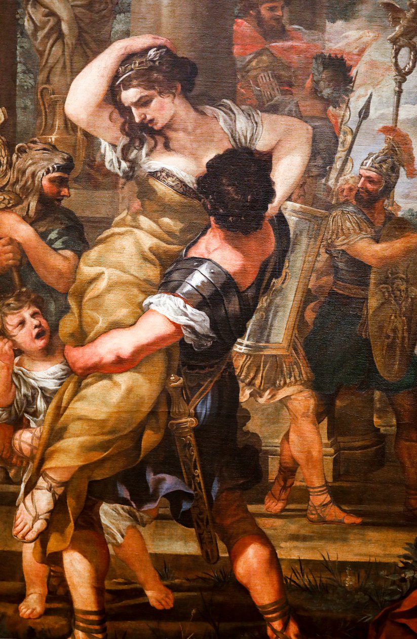 اغتصاب السابينيين 1629. (زيت على قماش) بواسطة بيترو دا (1596 1669) كورتونا