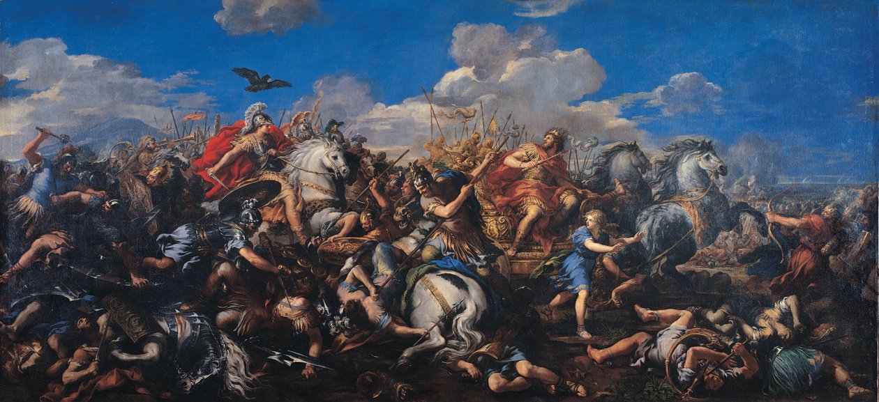معركة ألكسندر فيرسوس داريوس ، 1644-1655 بواسطة بيترو دا كورتونا
