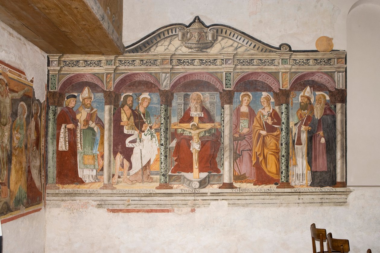 Saint Pietro and Paolo church, Valvasone, Friuli, Italy (fresco) بواسطة بيترو دا فيتشنزا