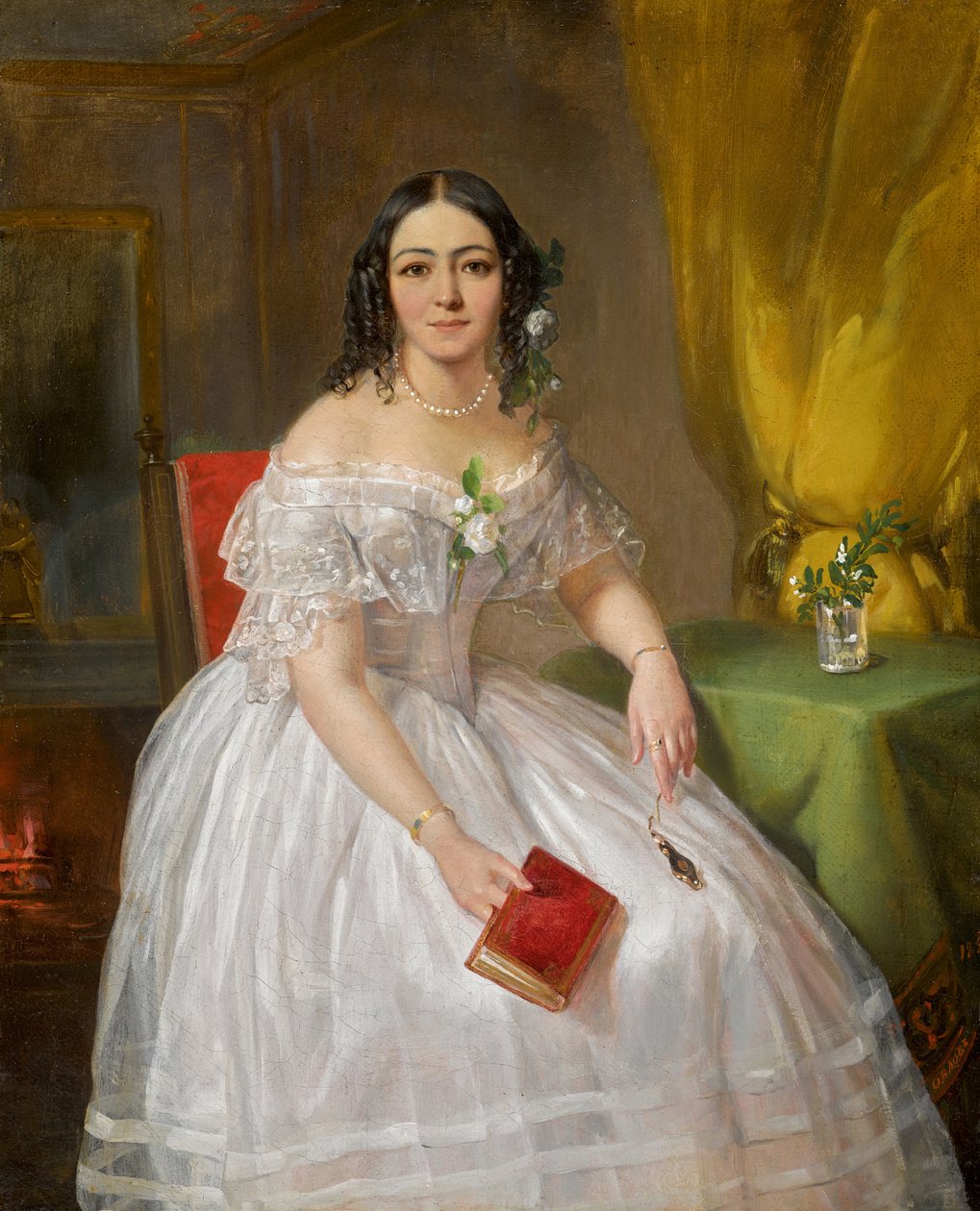 صورة صوفيا نيكولاييفنا كارامزينا 1802-1856 ، 1840. بواسطة بيمين نيكيتيش أورلوف