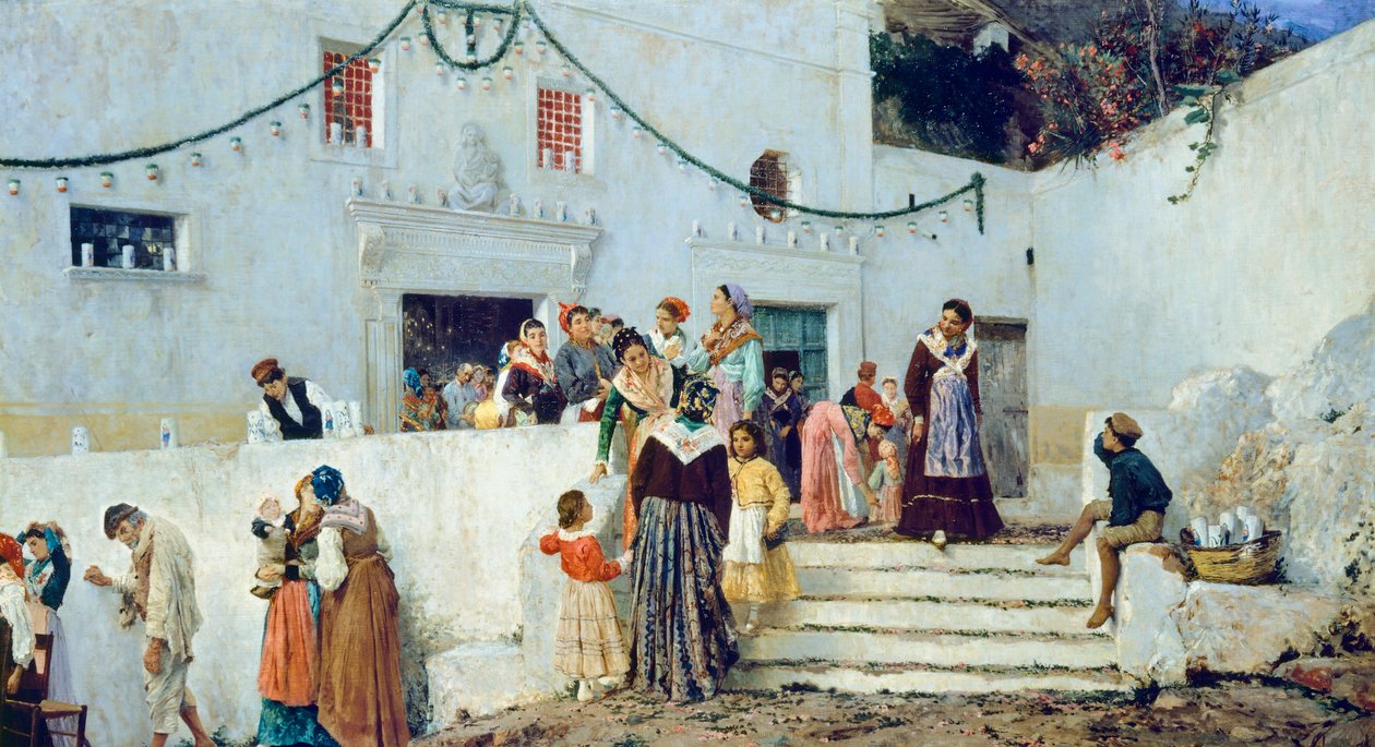 يوم الاحتفال بيو جوريس (1843-1921) زيت على قماش ، 93x160 سم بواسطة بيو جوريس