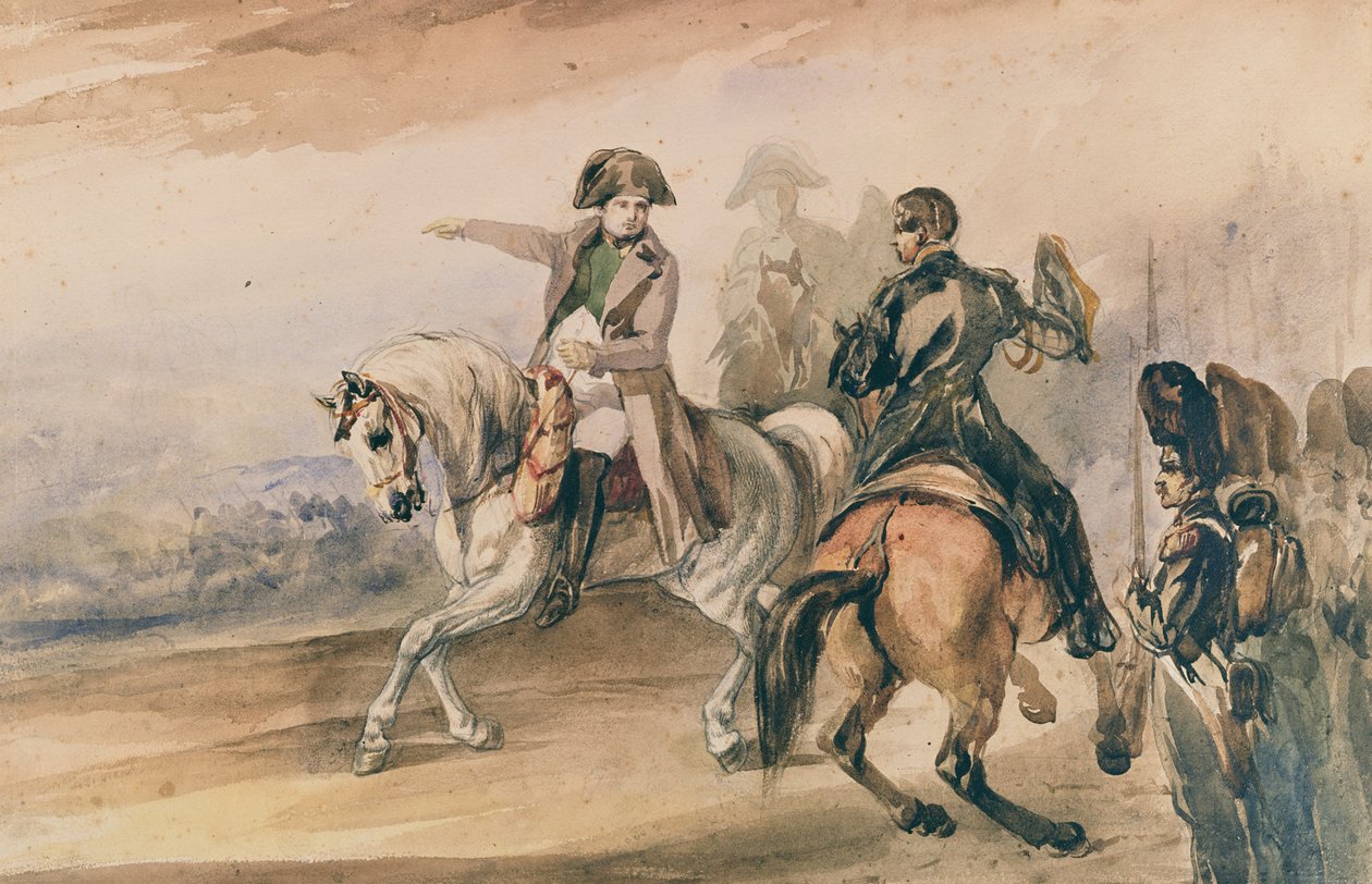 نابليون يستعرض قواته ، 1834 بواسطة بيوتر ميخالوفسكي