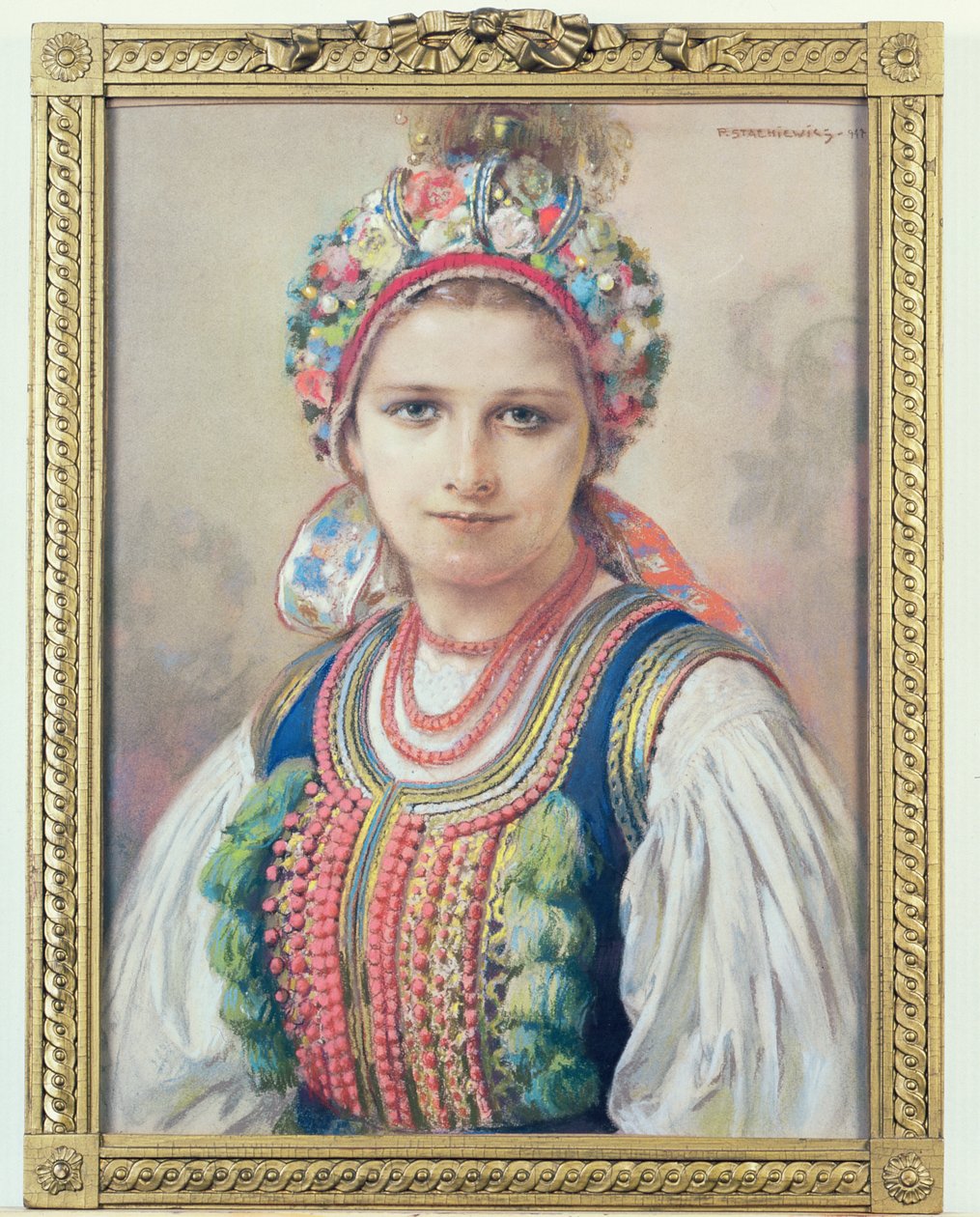 كراكويان برايد ، 1917 (باستيل على ورق مقوى) بواسطة بيوتر ستاتشيفيتش