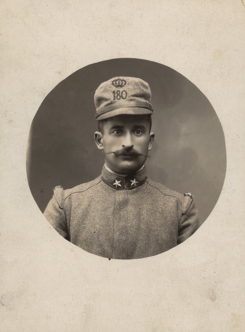 ألبوم "The GM R. Army (World War I)": جندي من الفوج 180 من الميليشيا الإقليمية (b / w photo) بواسطة بيساني بيساني