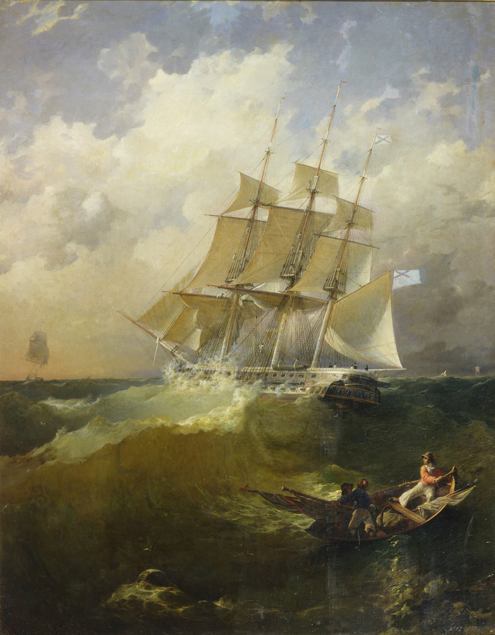 فرقاطة 44 بندقية أورورا ، 1844 بواسطة أفلاطون Timofeyevich Borispolets