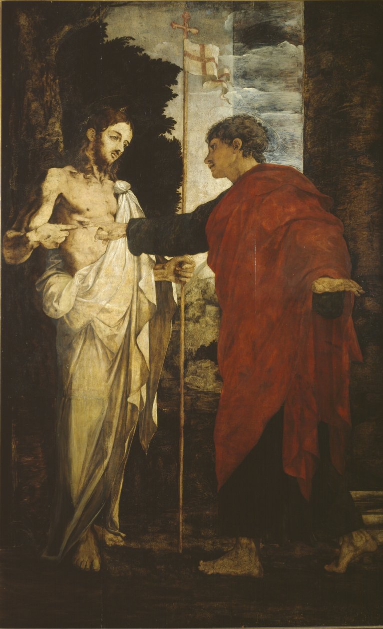 شكوك القديس توما ، 1531-1535 بواسطة Polidoro da Caravaggio