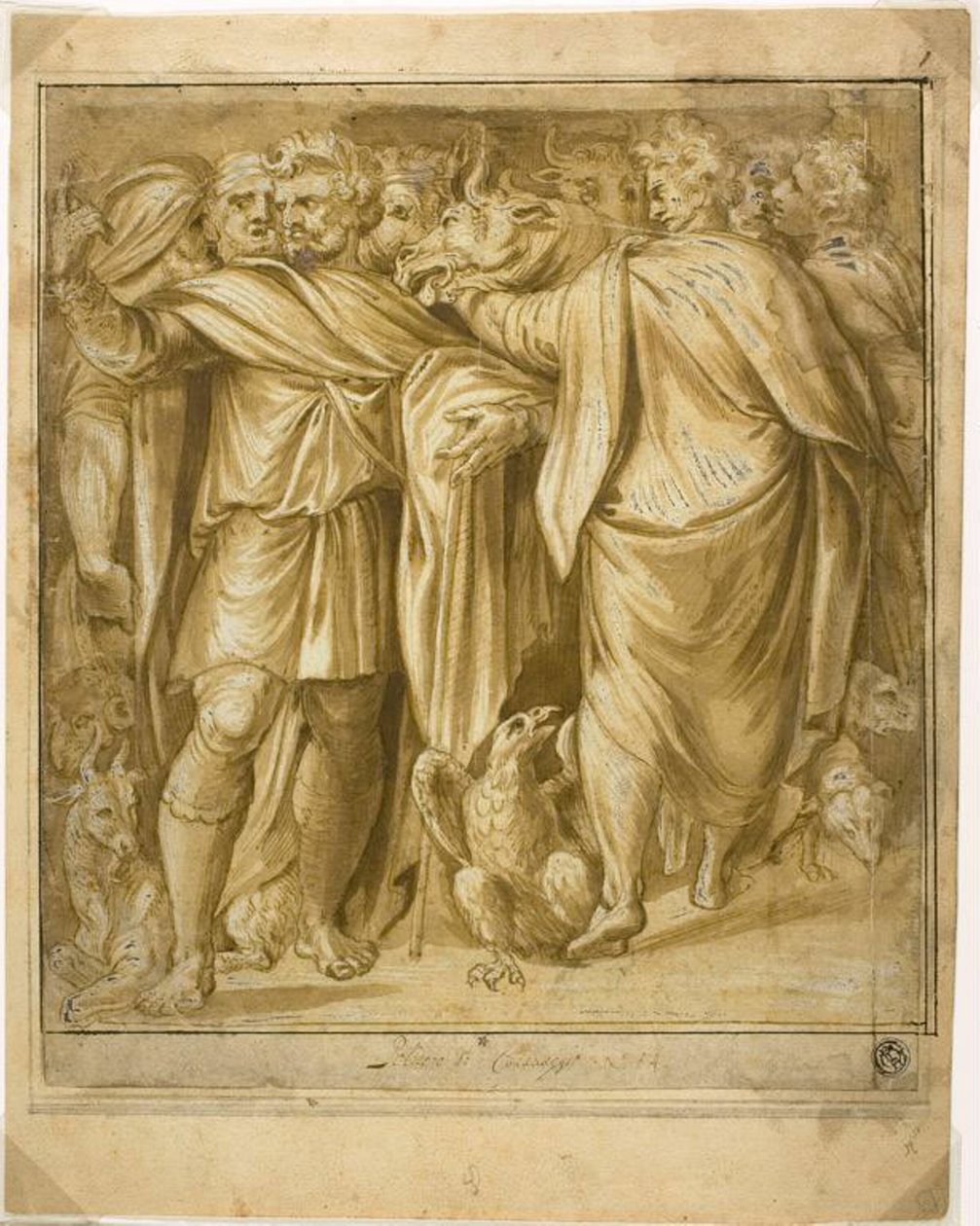 المشهد القرباني بواسطة Polidoro da Caravaggio