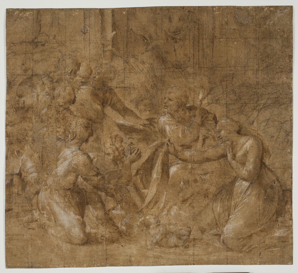 عبادة الرعاة بواسطة Polidoro da Caravaggio