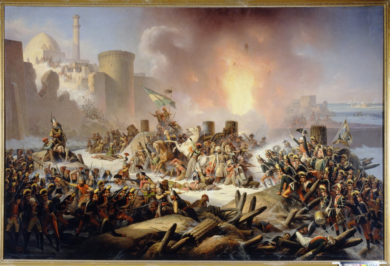 الحصار الثاني لقلعة Ochakov (أو Otchakiv ، في أوكرانيا) في ديسمبر 1788. (حصار قلعة Ochakov في ديسمبر 1788). حلقة من الحرب الروسية التركية (الروسية التركية) 1787-1792 ، القوات الروسية بقيادة الأمير غريغوري بو بواسطة المدرسة البولندية