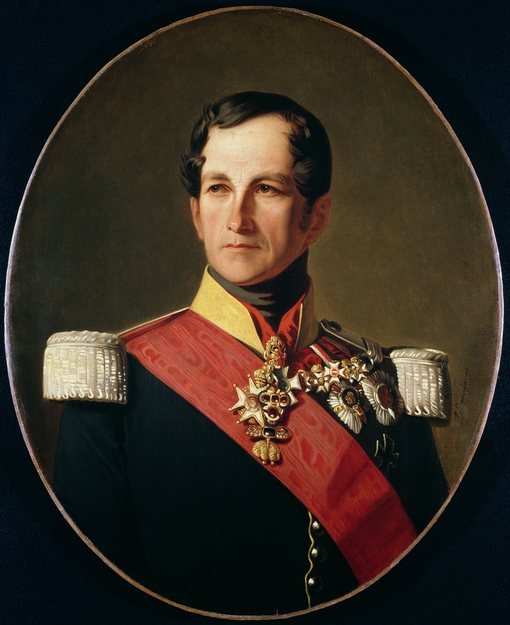 صورة ليوبولد الأول (1790-1865) لساكس كوبورغ-جوثا في زي Cuirassier بواسطة بوليدور بوفو