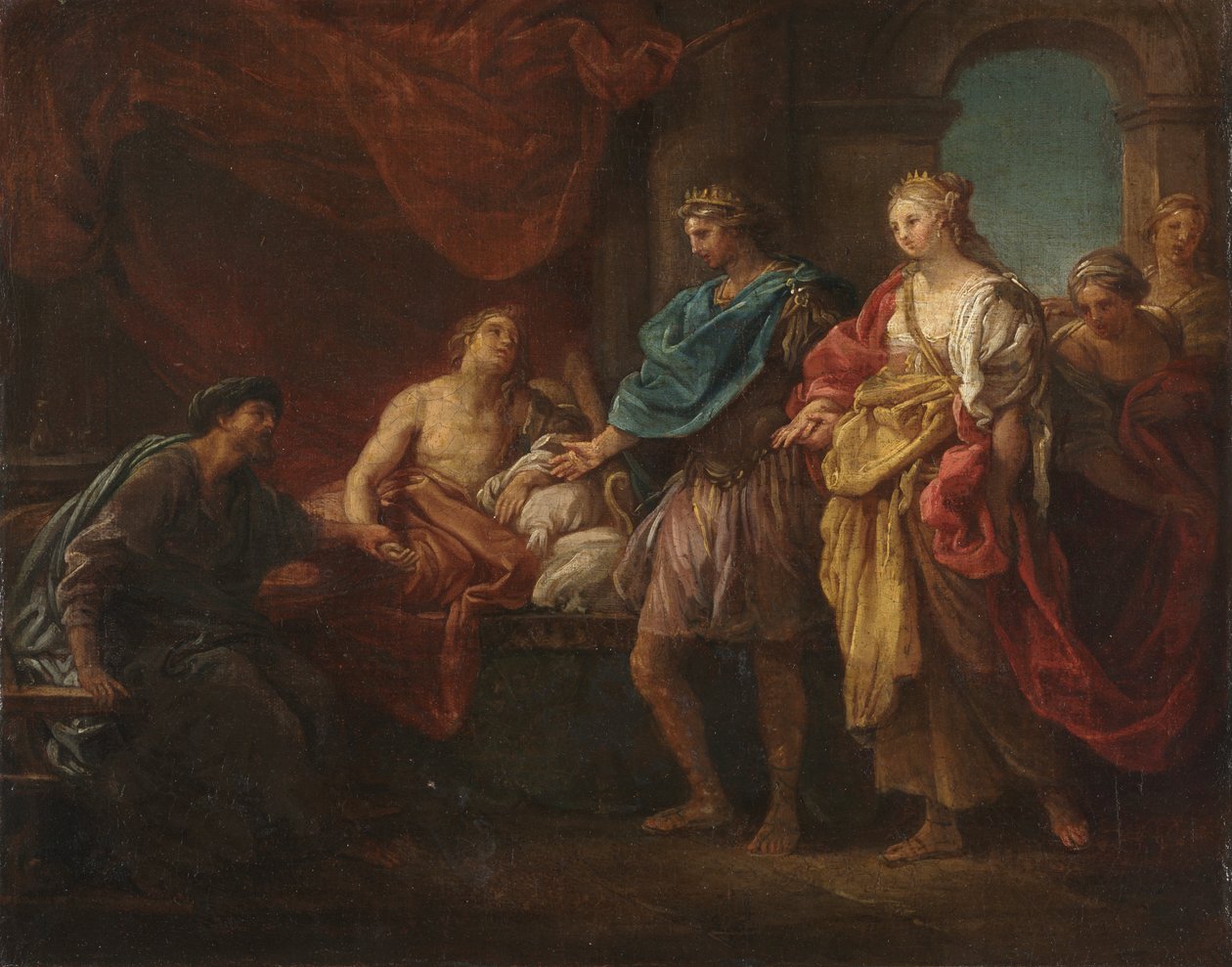 دراسة عن "Antiochus and Stratonice" بواسطة بومبيو باتوني