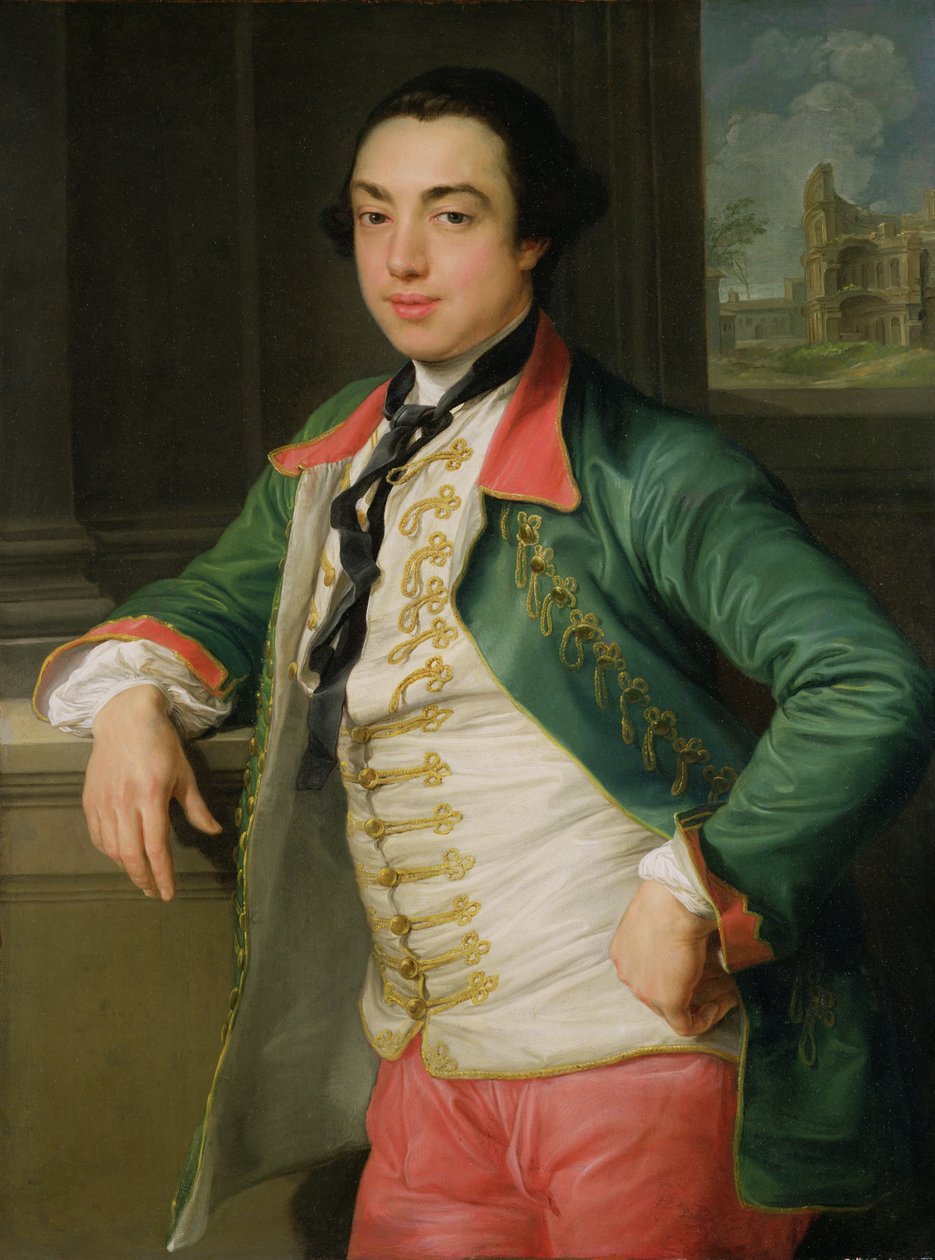جيمس كولفيلد (1728-99) ، 4 Viscount Charlemont (لاحقًا إيرل تشارلمونت الأول) حوالي 1753-56 (زيت على قماش) بواسطة بومبيو جيرولامو باتوني