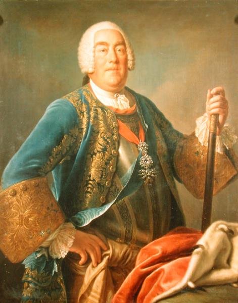 صورة تشارلز يوجين الثاني (1728-93) دوق فورتمبيرغ (زيت على قماش) بواسطة بومبيو جيرولامو باتوني