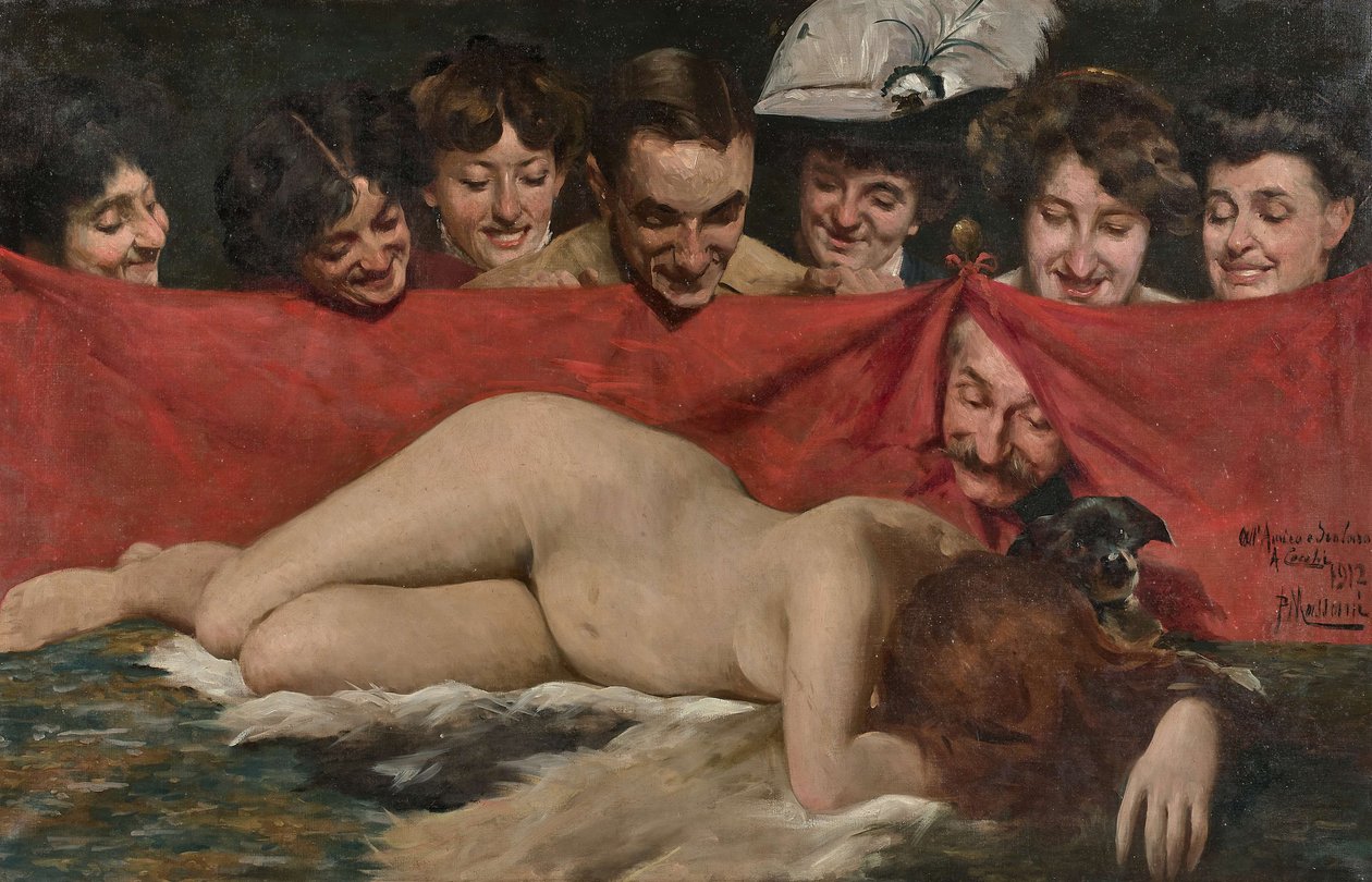 عرض اللمحة The Voyeurs، 1912. بواسطة بومبيو ماساني