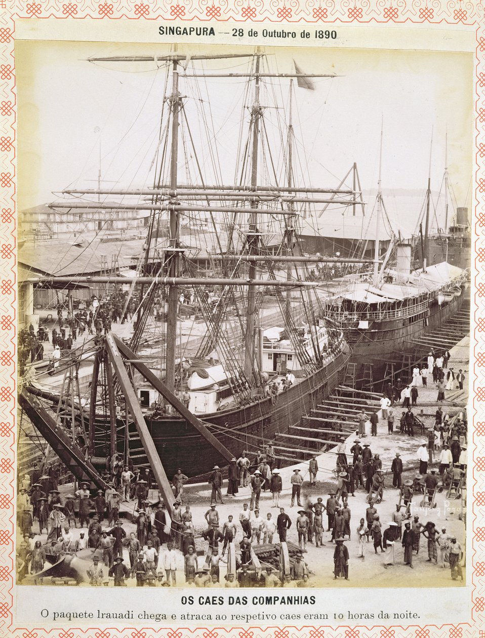 سنغافورة ، 28 أكتوبر 1890 بواسطة مصور برتغالي