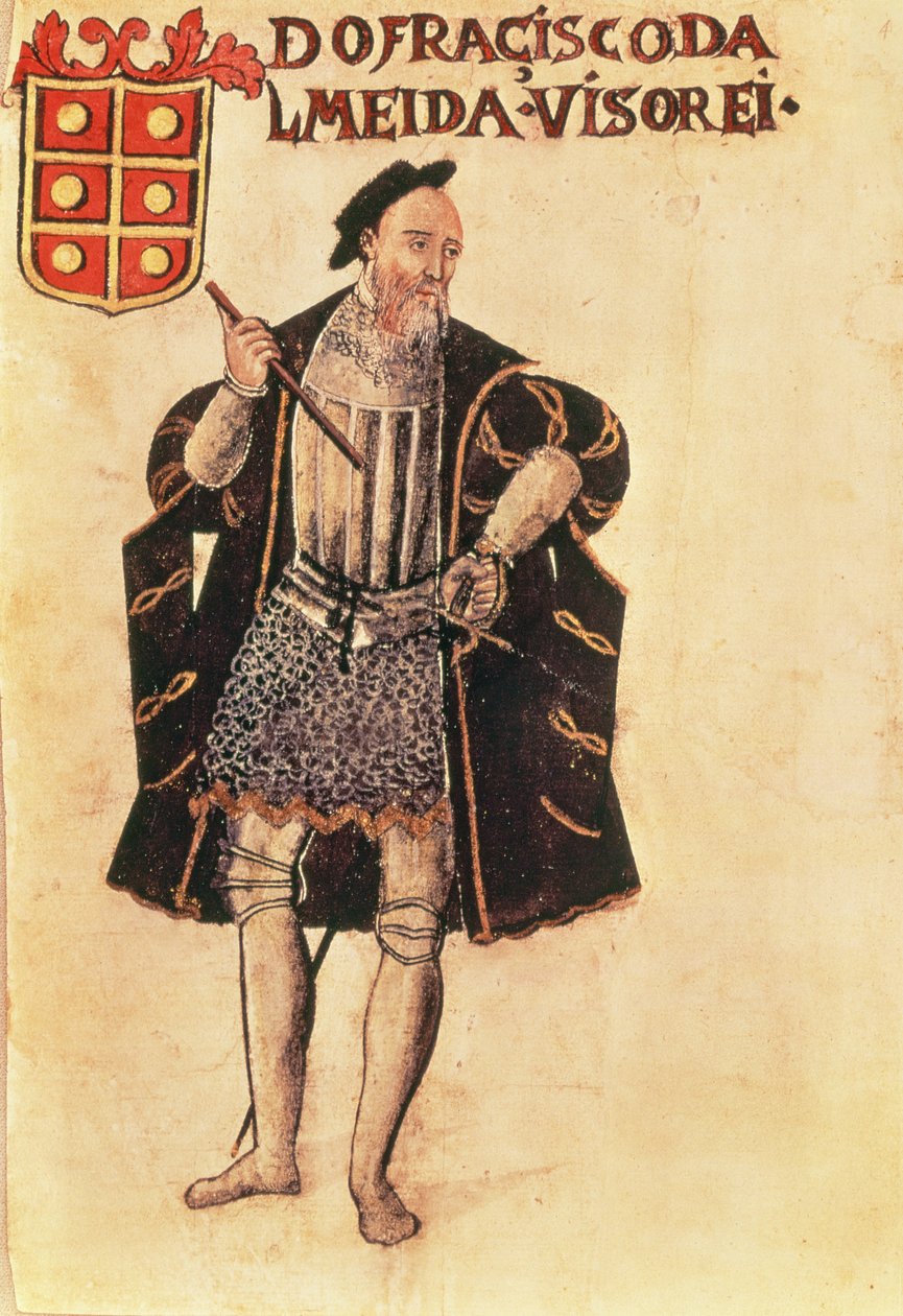 فرانسيسكو دي ألميدا (1450-1510) ، جندي برتغالي ونائب أول جزر الهند بواسطة المدرسة البرتغالية