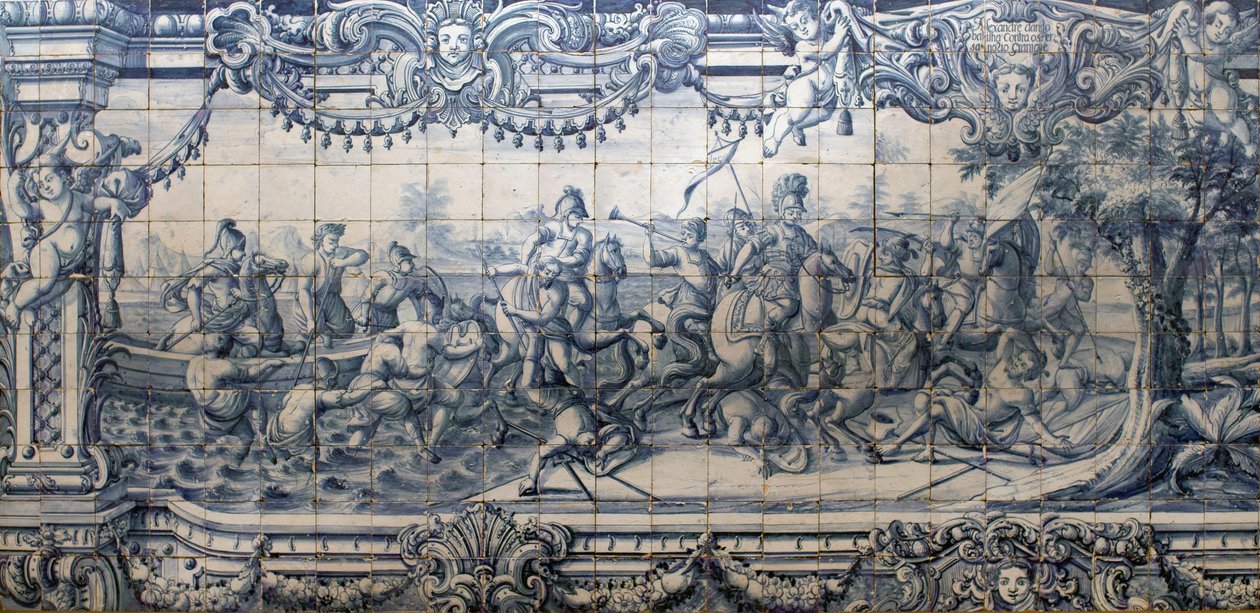الإسكندر الأكبر (356-323 قبل الميلاد) يقاتل الفرس - Plaque d