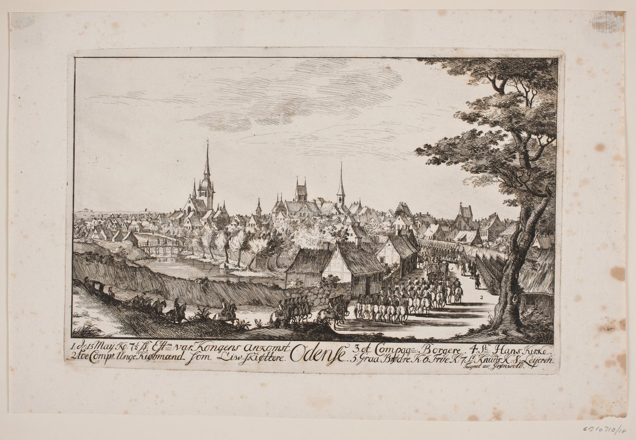 دخول Frederick V إلى Odense بواسطة بول إسحاق جرونفولد