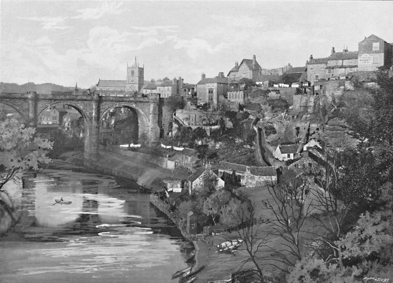 Knaresborough ، من القلعة ، c1896 بواسطة شركة بولتون وشركاه