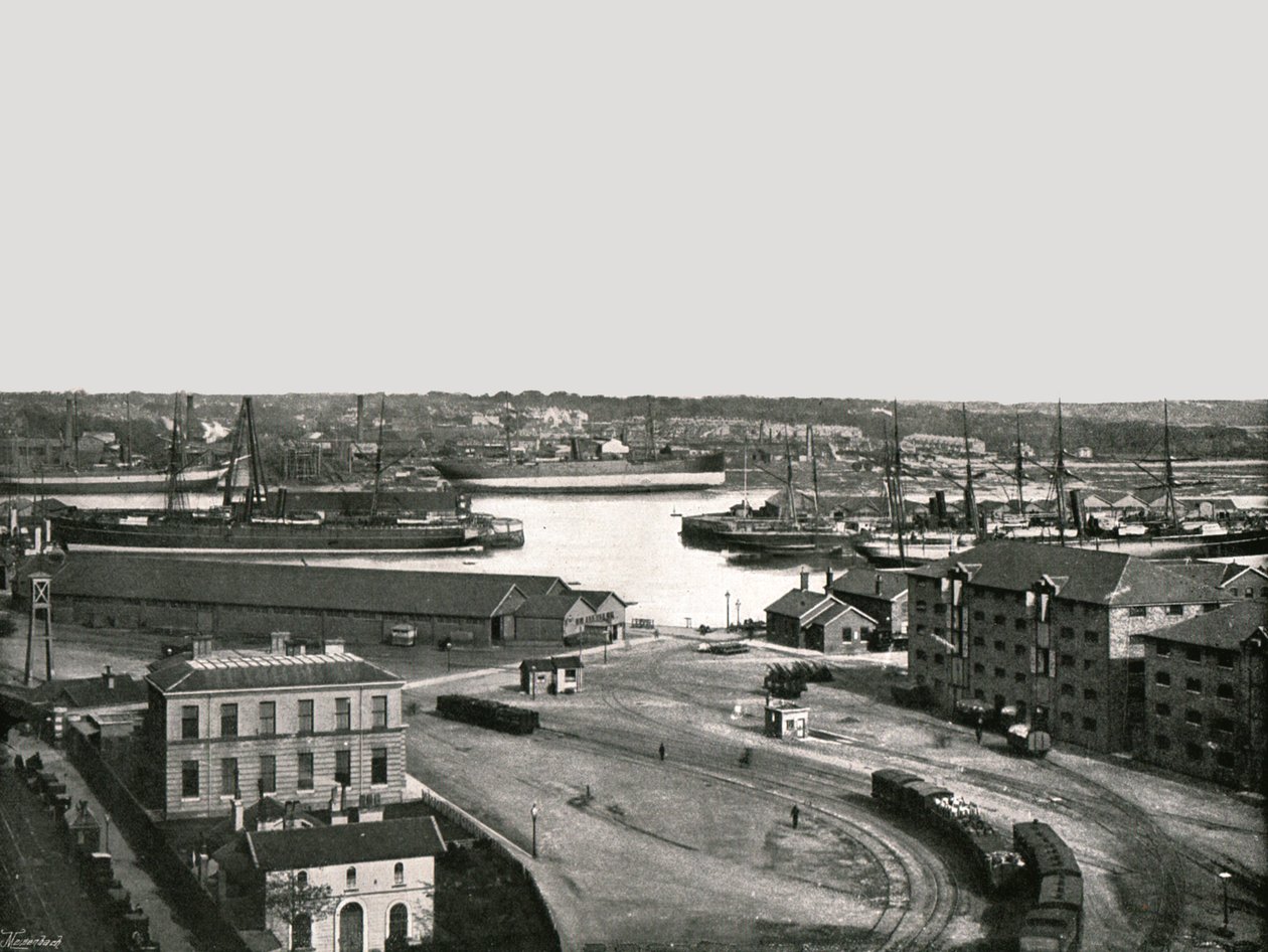 The Docks ، ساوثامبتون ، 1895. بواسطة شركة بولتون وشركاه