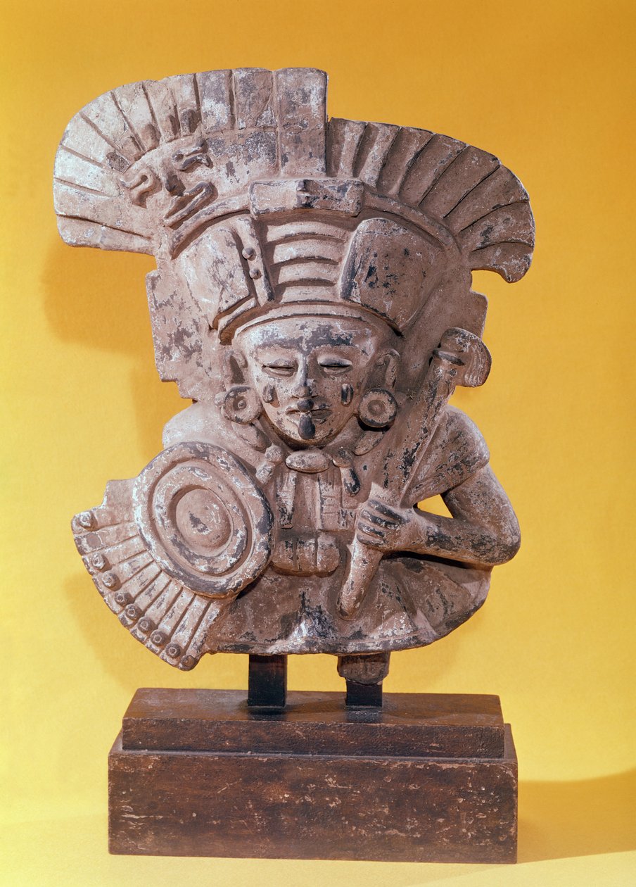 شكل محارب في زي موكب ، Zapotec (الطين) بواسطة قبل الكولومبي