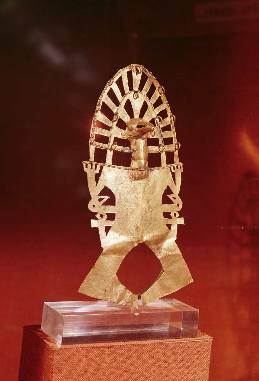صدرية ، ثقافة Muisca ، 1100-1500 (ذهبي) بواسطة قبل الكولومبي