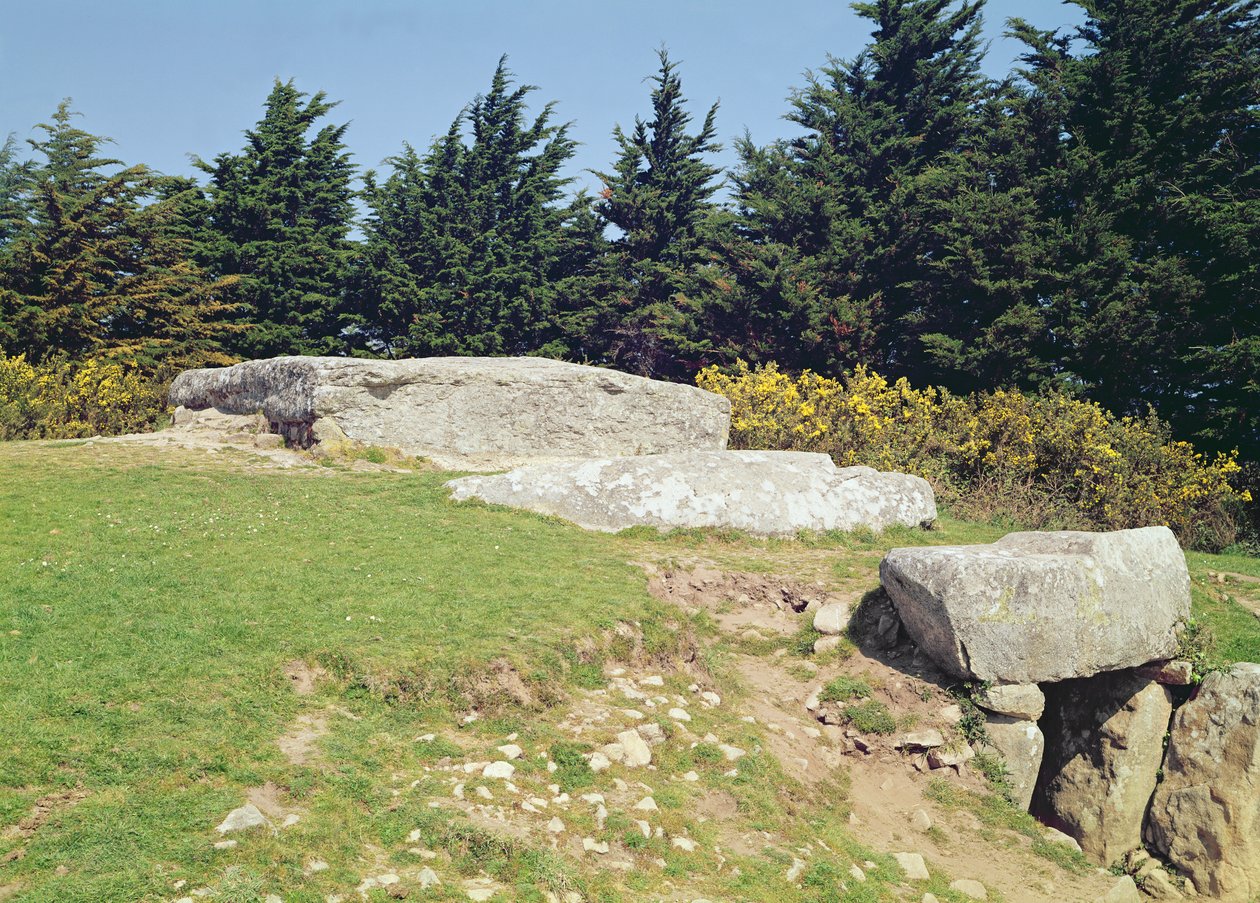 دولمن ، Dol-ar-March&39;hadourien (La Table des Marchands) المغليثية بواسطة قبل التاريخ