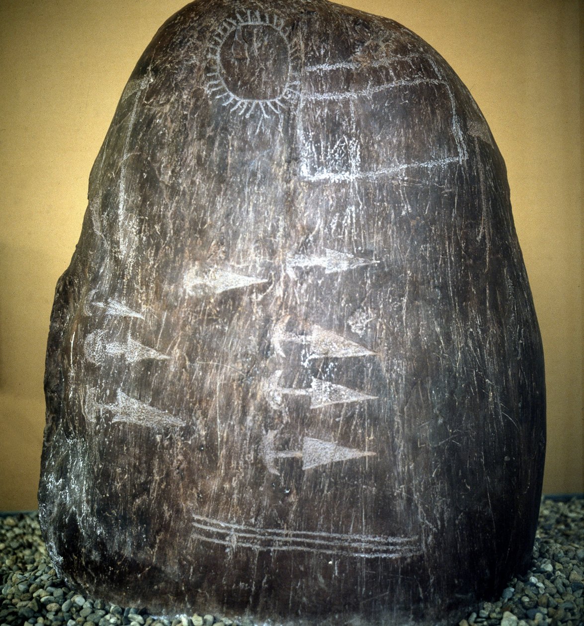 حضارة كاموني. نوع Bagnolo stele 1 أ بواسطة عصور ما قبل التاريخ