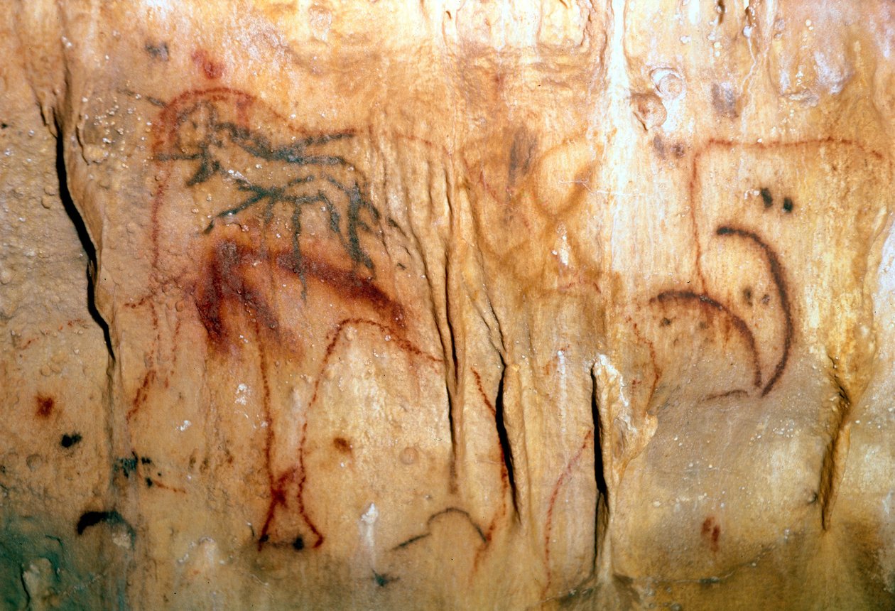 عصور ما قبل التاريخ: رجل جريح (الرسم الصخري) بواسطة عصور ما قبل التاريخ