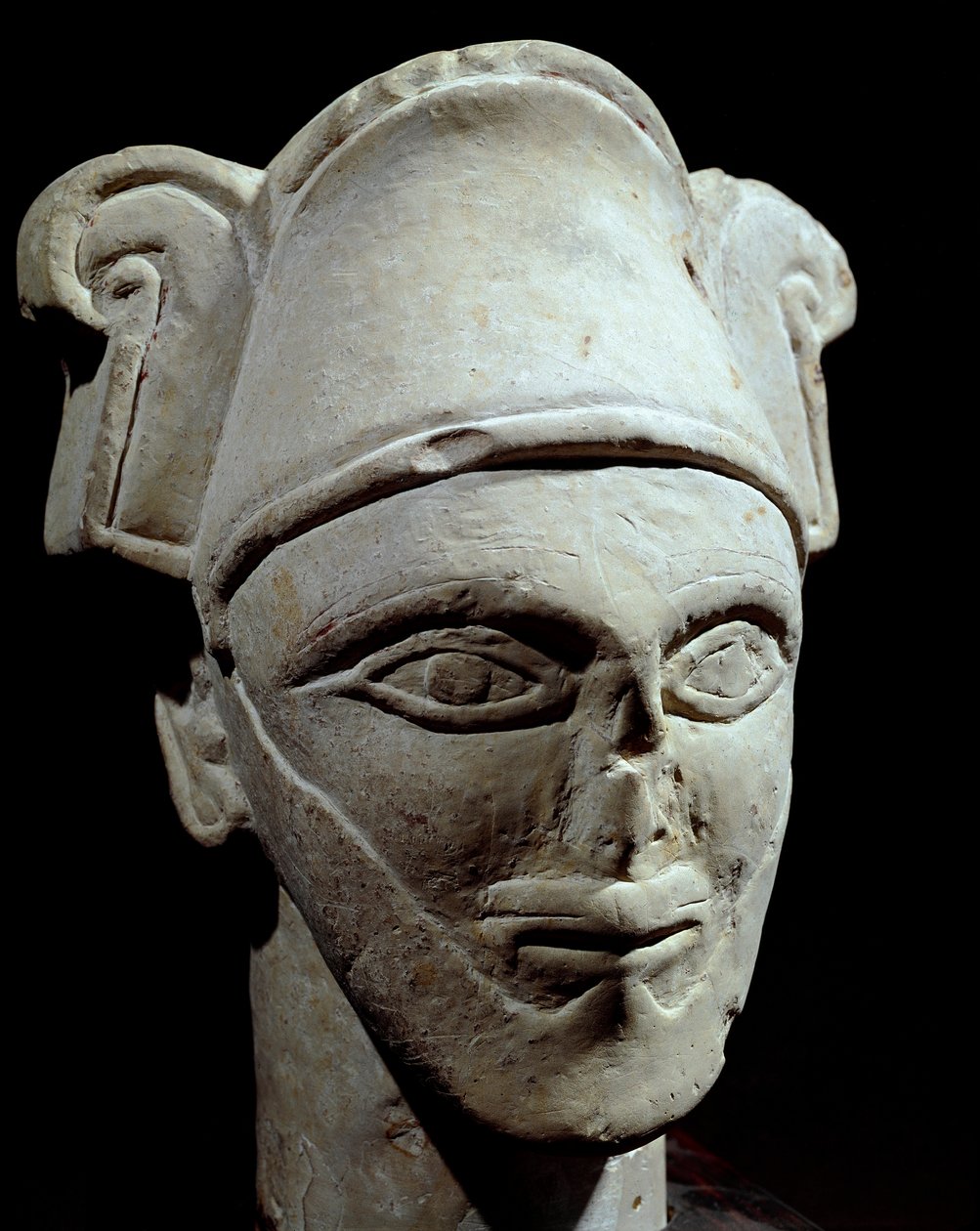 Prehistory: head of chef semite in stone. Egyptian and Bedouin influences. Iron Age. Amman. National Museum, Jordan بواسطة عصور ما قبل التاريخ