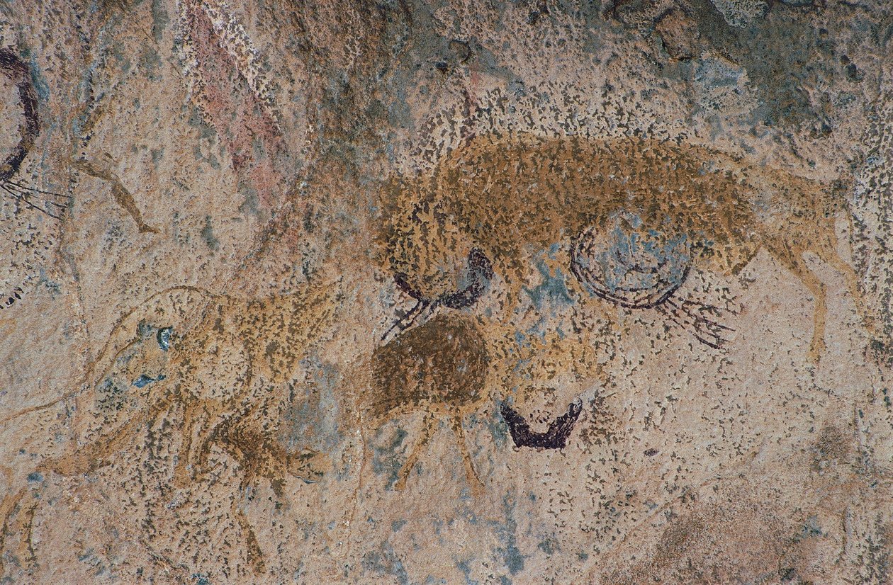 Wild animals (cave painting) بواسطة عصور ما قبل التاريخ