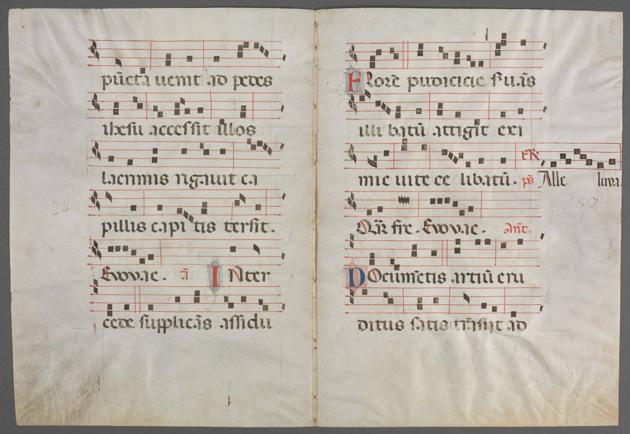 Bifolium من Antiphonary: الموسيقى بواسطة بريمو مينياتور دي سان دومينيكو