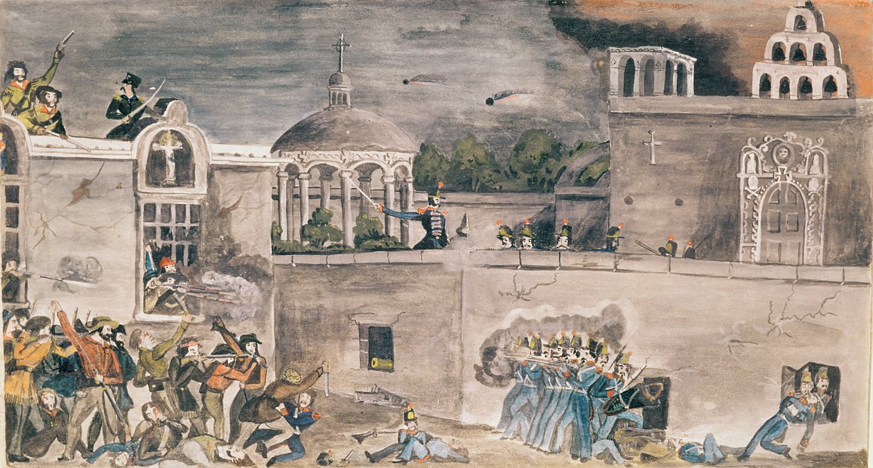 اقتحمت القوات الأمريكية بقيادة الجنرال دونيفان قصر الأسقف في مونتيري ، عام 1846 بواسطة صموئيل تشامبرلين الخاص