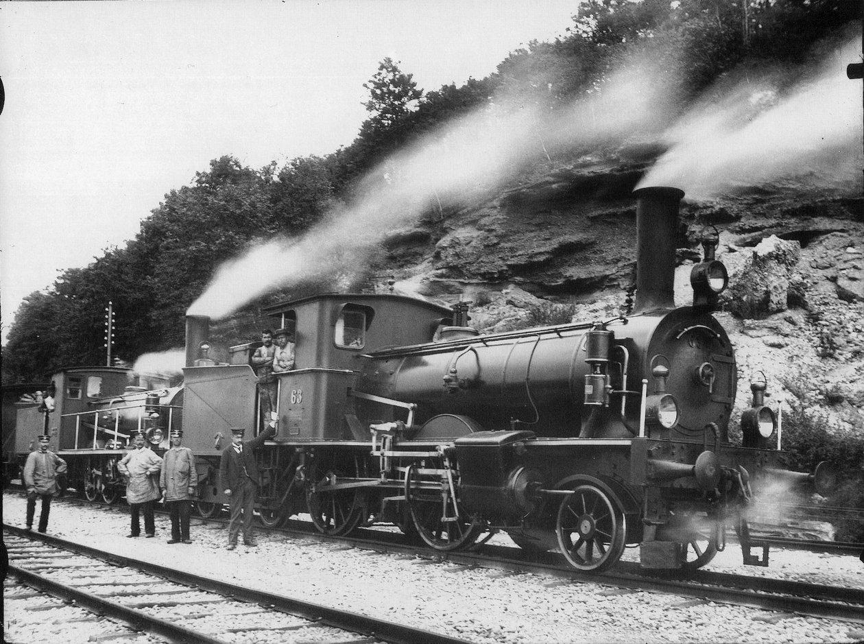 جر قاطرة رقم 63 من النوع A2T السويسري Nordoſtbahn بواسطة جورج فيلهلم هيكلاو