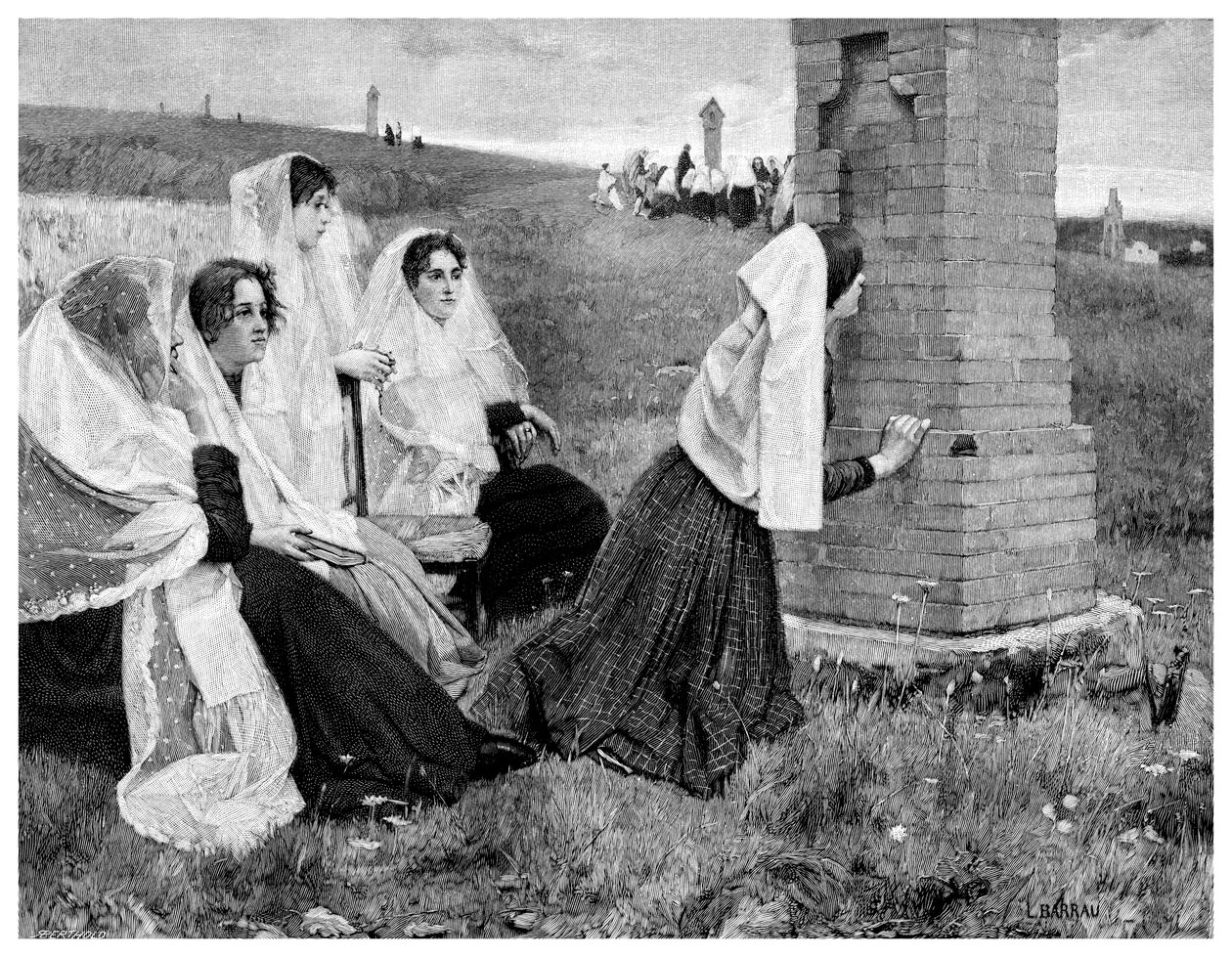 طريق الصليب في كاتالونيا ، 1895. بواسطة البروفيسور برتولد
