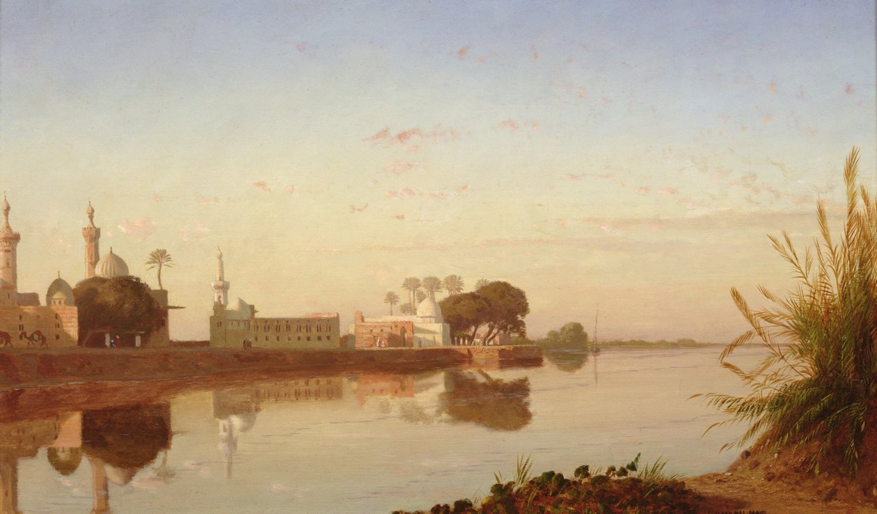 منظر النيل في مصر السفلى ، ج .1840 بواسطة الازدهار جورج انطوان ماريلات
