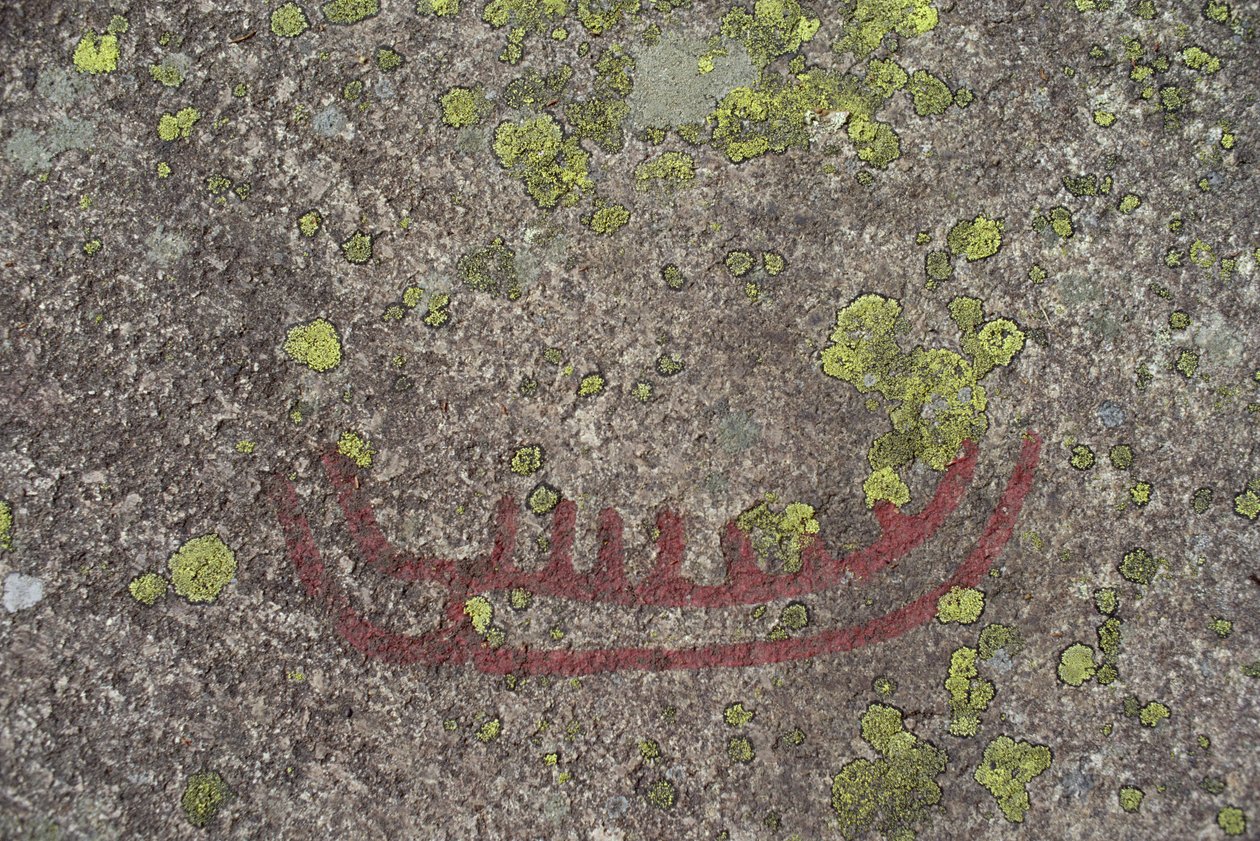 قارب (لوحة صخرية) بواسطة protohistoric
