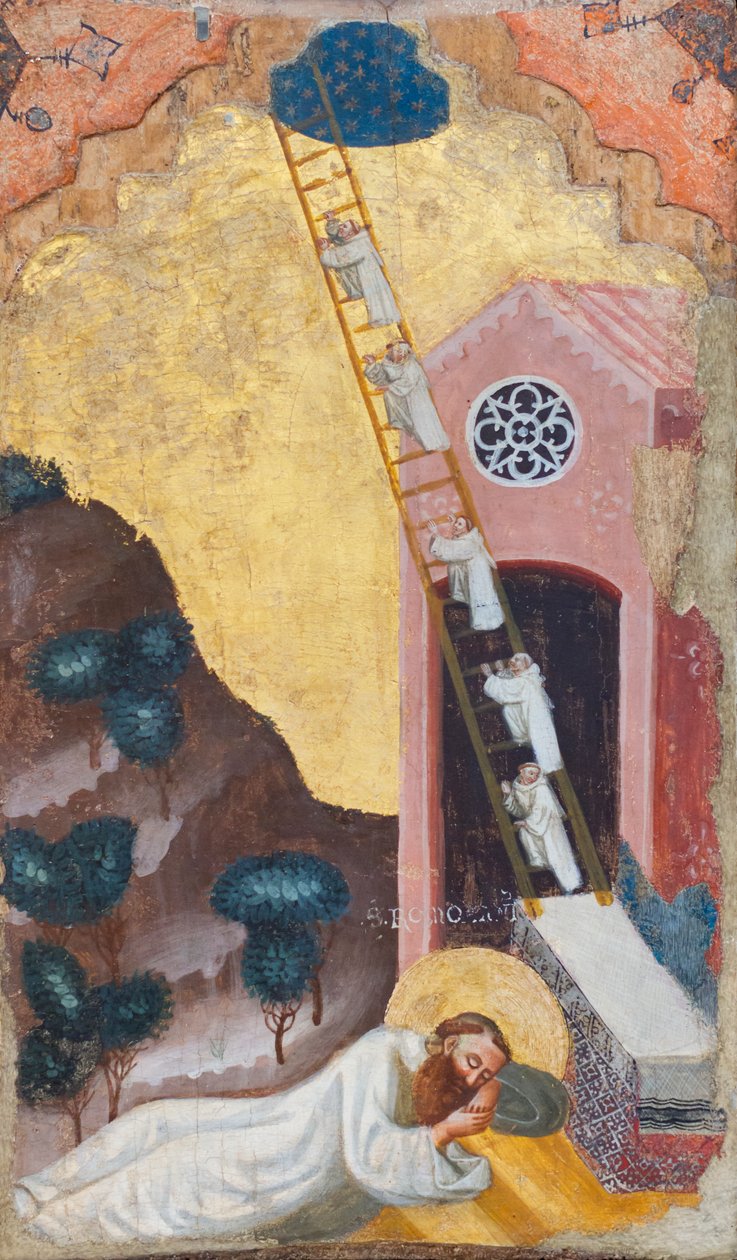 رؤية القديس روموالد بواسطة Pseudo Jacopino di Francesco