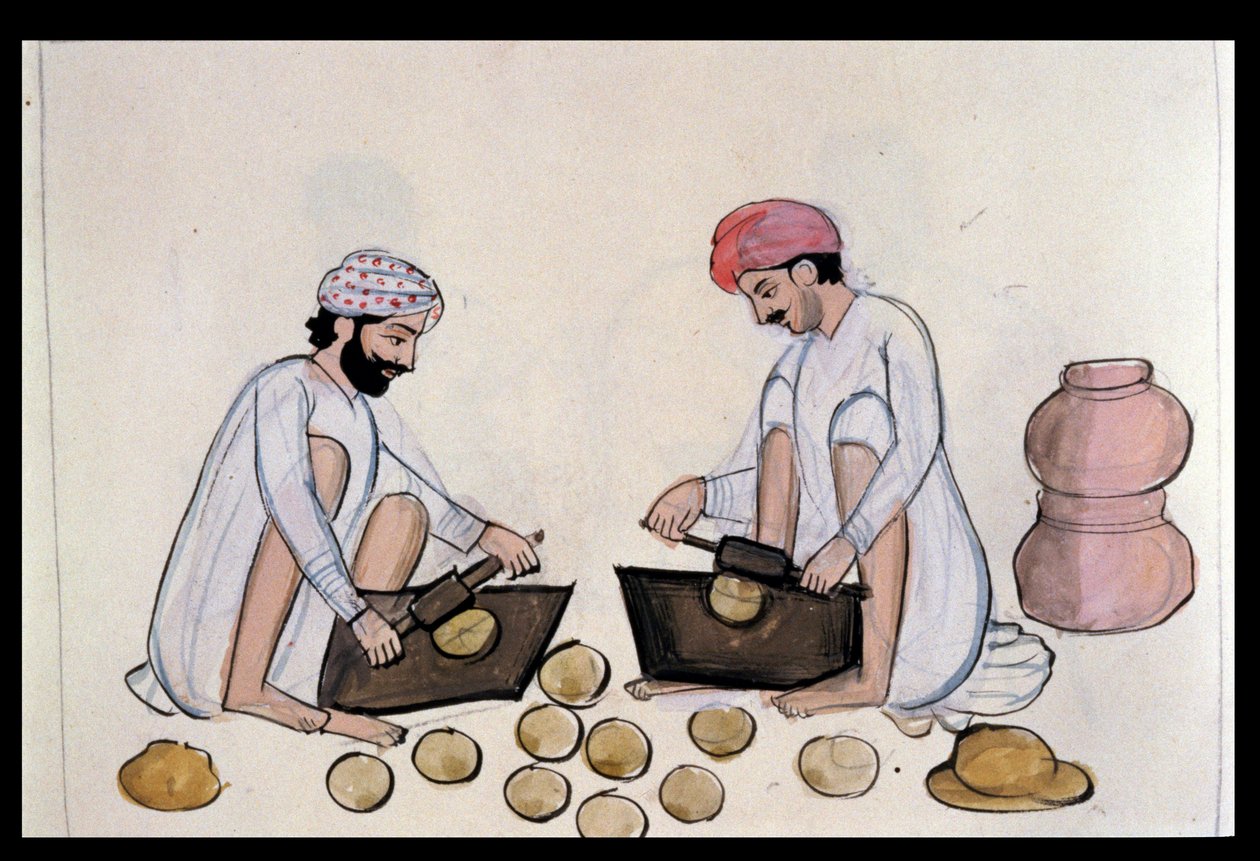ماكينات صنع الكيك بالنبض ، 1890 (مرحاض على ورق) بواسطة المدرسة البنجابية