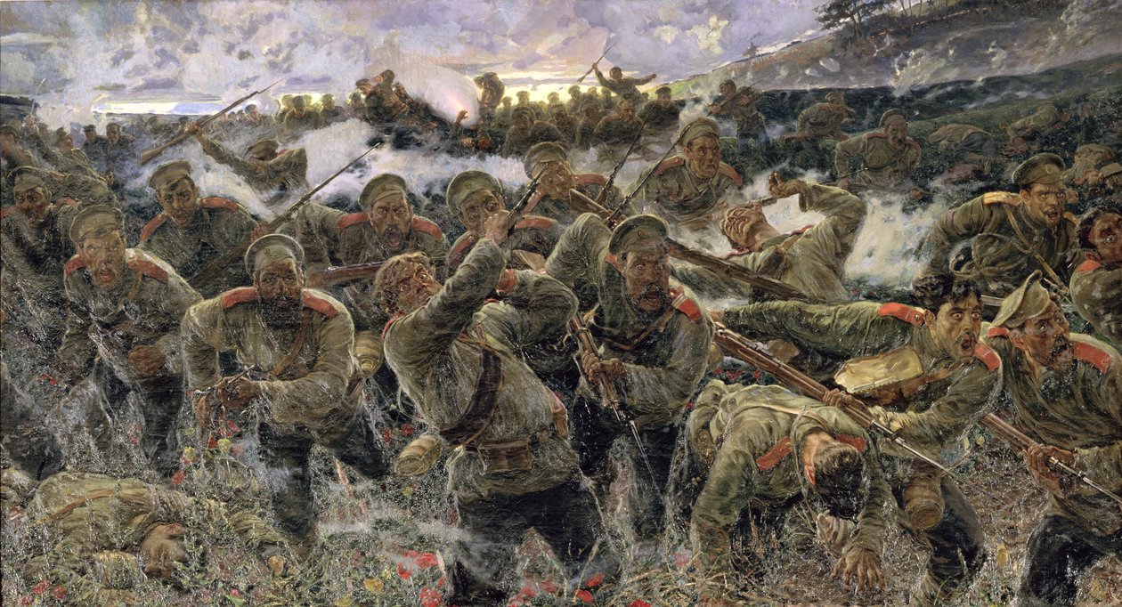 قتال حربة 1904 بواسطة Pyotr Pavlovich Karyagin