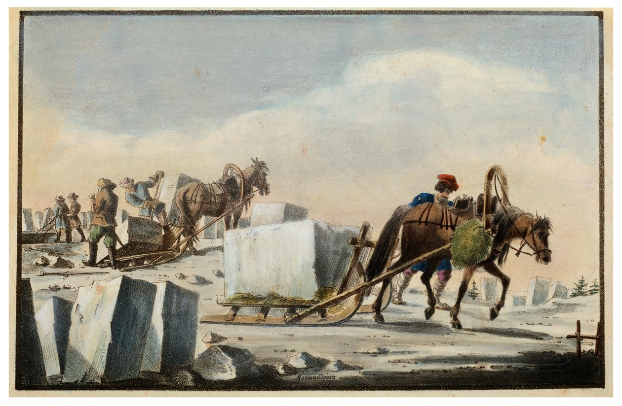 تقسيم الجليد ، 1825 بواسطة بيوتر ألكسندروف